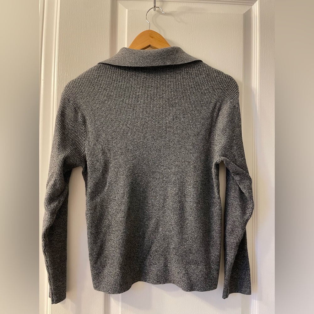 Knit Ribbed Polo Sweater - Picture 2 of 3
